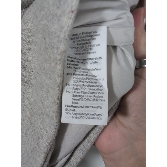 J‎ Crew Coat Womens 4Gray Chateau Parka Italian Wool Classic Minimalist Preppy - Picture 6 of 7